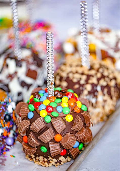 Blinged Out Chocolate Caramel Apples - The Baking ChocolaTess