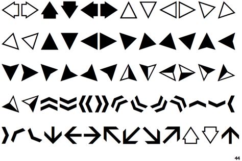 Fontscape Home > Symbols > Arrows > Plain arrows