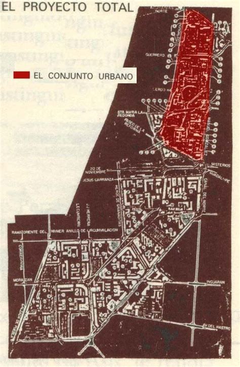 1950s. Plan Maestro Total Conjunto Urbano (Buenavista -Tlatelolco-Morelos-San Lázaro) U.H ...