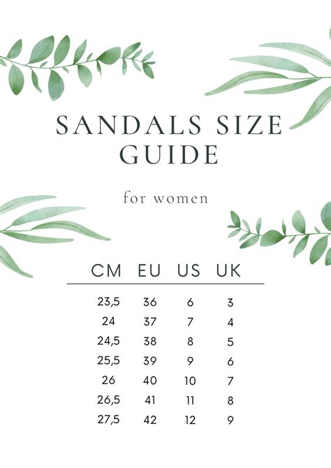 UK shoe size in EU - Shoe size conversion chart - Pagonis Greek Sandals