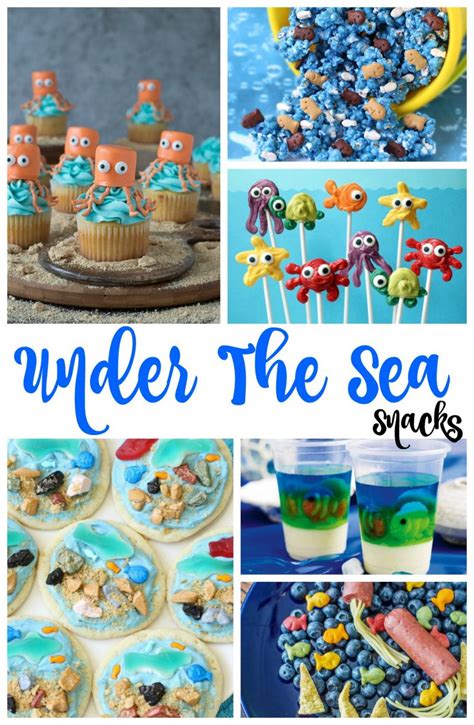 Under the Sea Party Name Tags Ocean Theme Party Buffet Tags Sea Animals ...