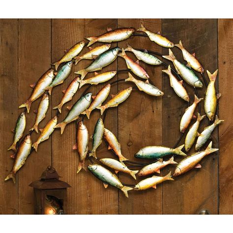 Metal Fish Wall Decor - 200141, Wall Art at Sportsman's Guide