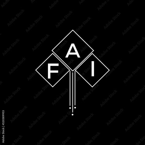 FAI letter logo design with white background in illustrator, FAI vector logo modern alphabet ...