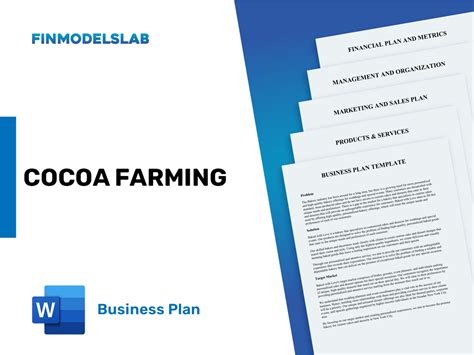 Craft a Cocoa Farming Business Plan: A Sample Template for Success!