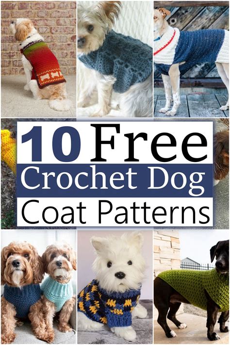 10 Crochet Dog Coat Patterns For Everyone - Craftsy