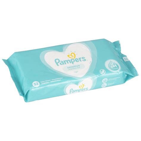 Pampers Sensitive Baby Wipes 52 Pack