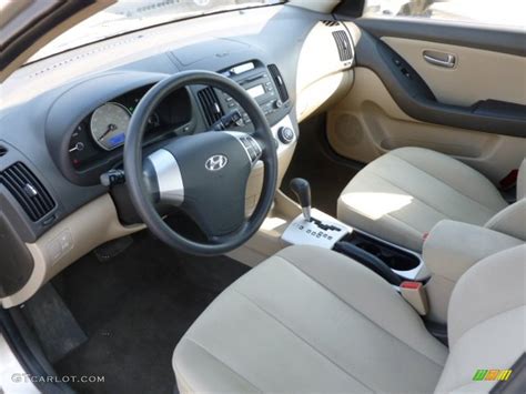 Beige Interior 2008 Hyundai Elantra GLS Sedan Photo #62003148 | GTCarLot.com