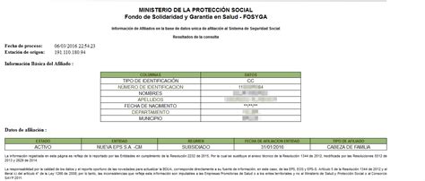 FOSYGA: Consulta de afiliados a EPS y pensión [Descarga]