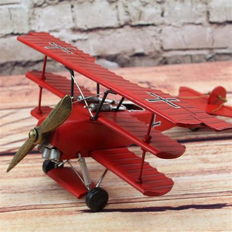 Red Baron three wing aircraft 1917 German Plane Metal Simulation Model ...