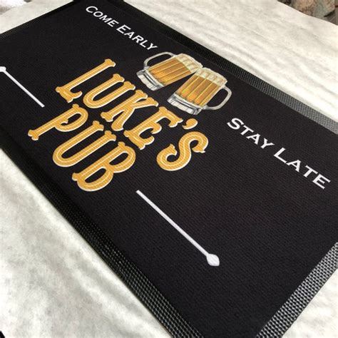 Personalized Bar Mat Placemat Pub Mat Bar Runner Bar | Etsy | Beer enthusiast gift, Bar ...