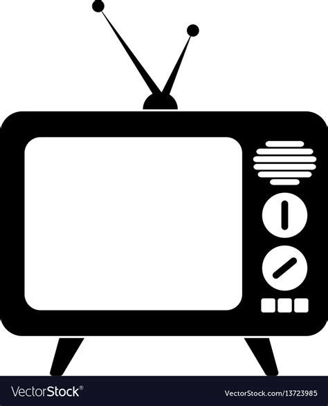 Retro tv icon Royalty Free Vector Image - VectorStock