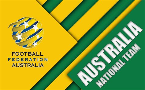 Download Australia National Football Team Minimal Logo Wallpaper | Wallpapers.com