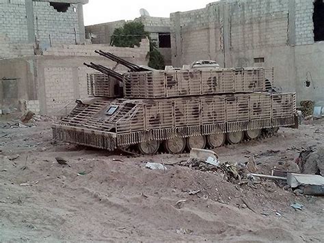 World Defence News: Syrian army uses local-made armour cage to increase ...