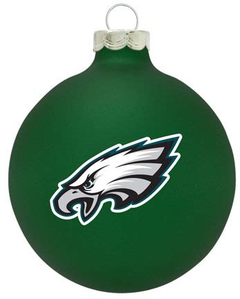 Philadelphia Eagles Solid Color Christmas Ornament - SWIT Sports