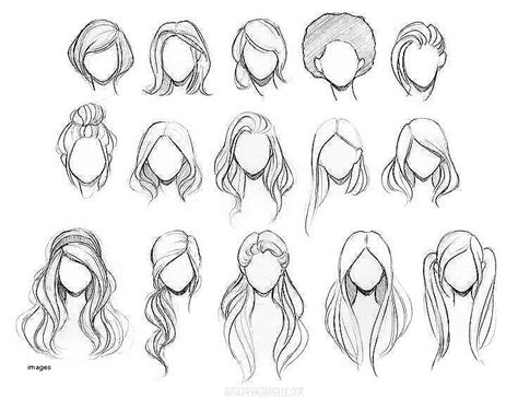 Hairstyles Drawing at PaintingValley.com | Explore collection of ...