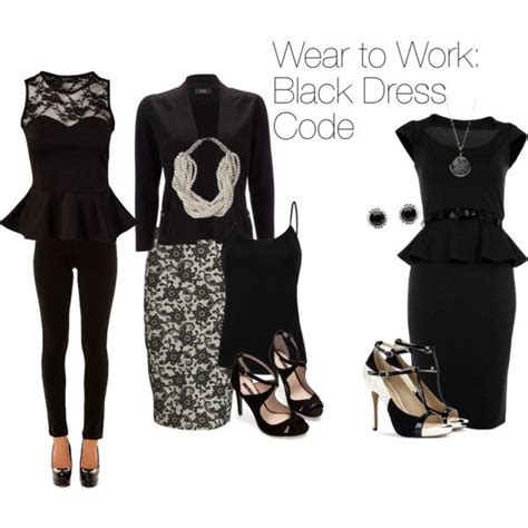 Wear to Work: Black Dress Code | All black dresses, Fashion, Black dress