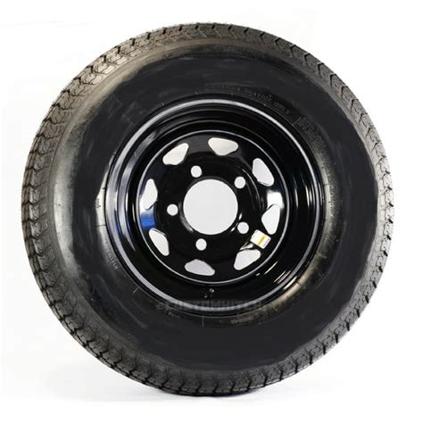 2-Pack Mounted Trailer Tire and Rim ST205/75R14 LRC 5-4.5 Black Spoke Wheel - Walmart.com ...