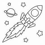 Premium Vector  Cute rocket Cartoon coloring Page Illustration sketch template