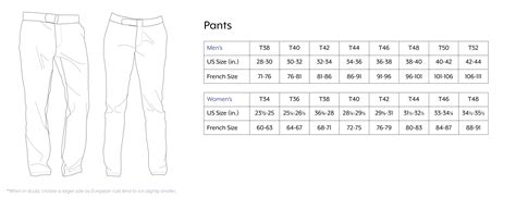 Mens Pants Measurements Size Chart - Greenbushfarm.com