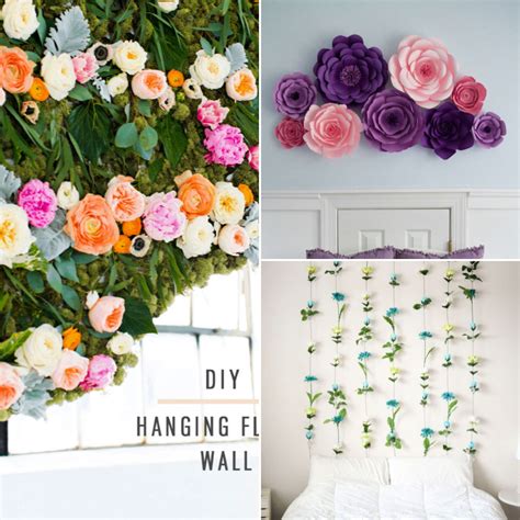 20 Simple DIY Flower Wall Decor Ideas