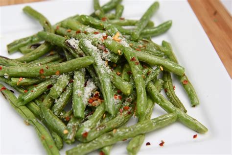 Roasted Fresh Green Beans Recipe ~ Parmesan Garlic | Divas Can Cook