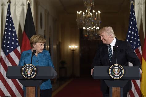 President Trump Prods Germany Over NATO, but Touts Merkel Meeting - WSJ