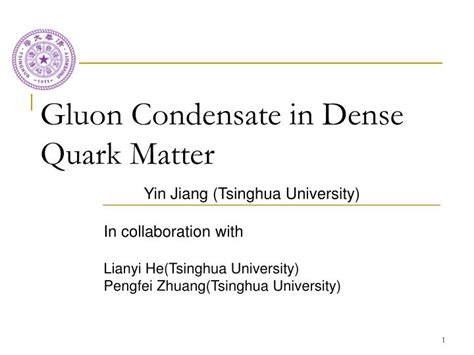 PPT - Gluon Condensate in Dense Quark Matter PowerPoint Presentation ...