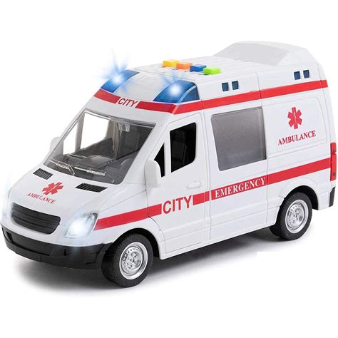 Buy Toy To Enjoy Ambulance Toy Car with Light & Siren Sound Effects ...