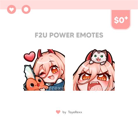 [ F2U ] Power Chainsaw Man Emotes - Taye ₍ᐢ •̀⩊•́ ᐢ₎ 's Ko-fi Shop - Ko-fi ️ Where creators get ...