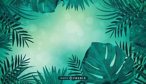 Tropical Green Nature Background Vector Download