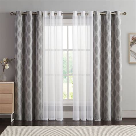 VCNY 4-pack Jasper Double-Layer Curtain Set | Styles de rideaux, Idées de rideaux, Rideaux de maison