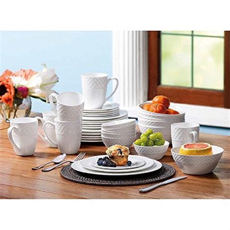 MIKASA Mikasa Trellis White Dinner Plate - The Trellis dinnerware collection - Buy Online in UAE ...