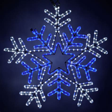 Love the flashing blue and white! Christmas Light Displays, Led Christmas Lights, Holiday Lights ...