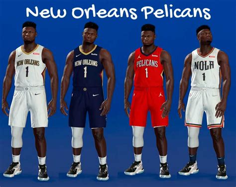 NBA 2K22 New Orleans Pelicans Jerseys All Nike Jerseys Pack