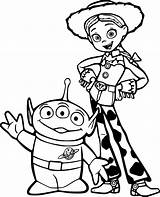 Alien Toy Story Coloring Pages 2025 sketch template