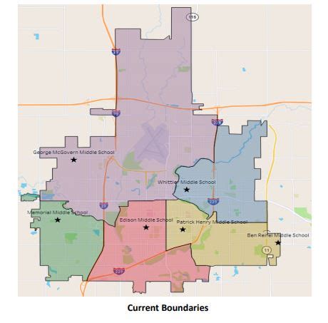 Update: Preliminary boundaries for middle schools change student make up | KELOLAND.com