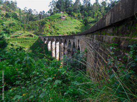 Nine Arch Bridge in Sri Lanka | Ancient Nine Arch Bridge Sri Lanka Stock Photo | Adobe Stock