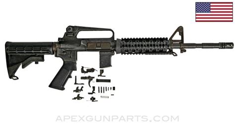 Colt M16A2 Carbine Model 727 Parts Kit, 14.5" Barrel, collapsible stock, 3-round burst, Surefire ...