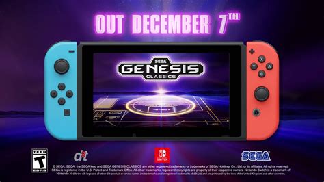 SEGA Genesis Classics launches December 7 on Switch