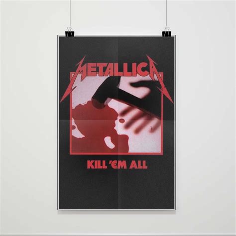 Metallica Kill 'Em All Album Cover Poster