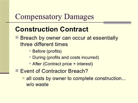 Breach of Contract & Remedies