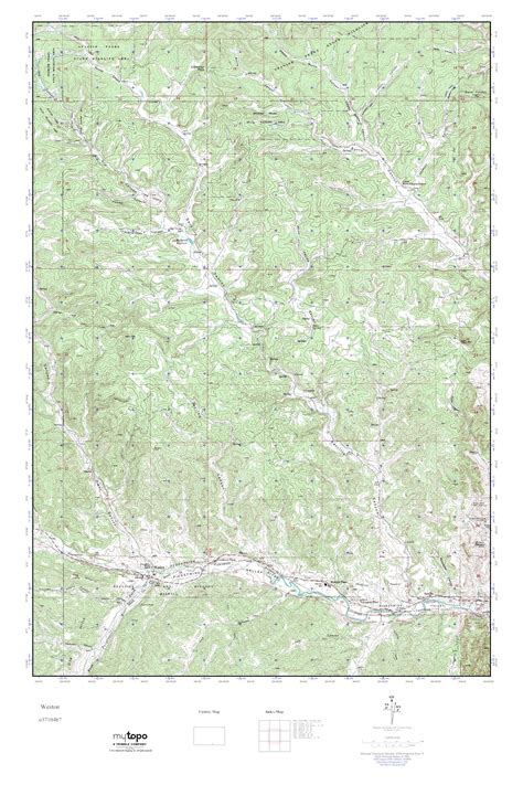 MyTopo Weston, Colorado USGS Quad Topo Map