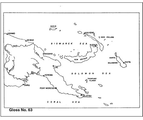 Location map for GLOSS number 63 — Alotau, Papua New Guinea