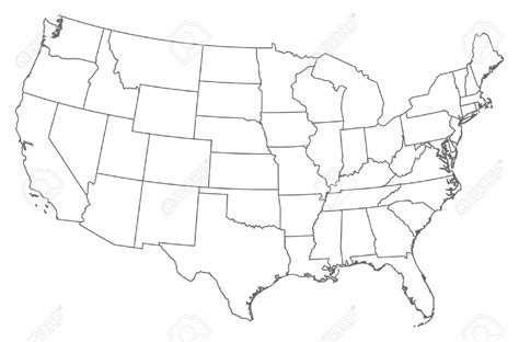 Us Map Vector Outline at Vectorified.com | Collection of Us Map Vector Outline free for personal use