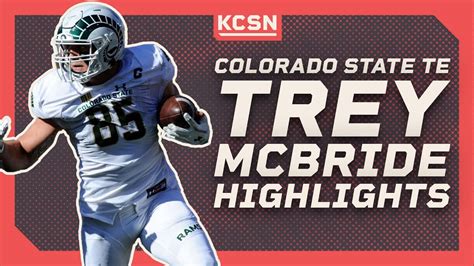 Colorado State TE Trey McBride Highlights | 2022 NFL Draft | KCSN Profiles - Win Big Sports