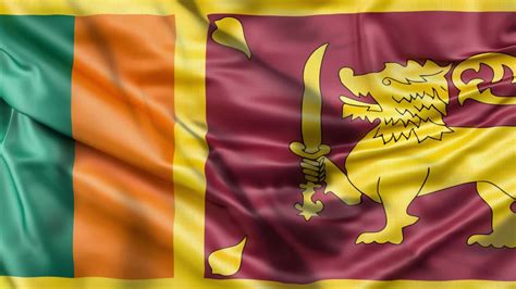 Sri-lanka waving flag animation. 11379596 Stock Video at Vecteezy