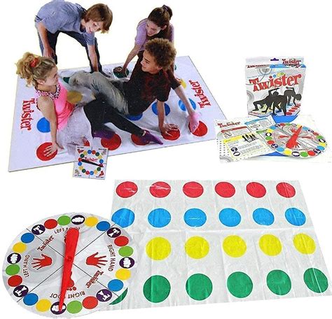 Buy HS Enterprise Twister Game, Bigger Mat, More Colored Spots, Classic ...