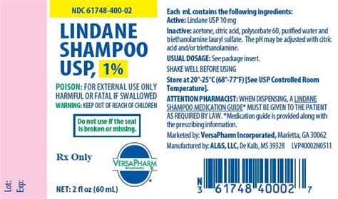 Lindane Shampoo - FDA prescribing information, side effects and uses