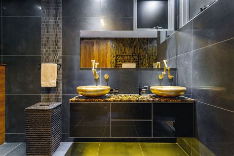 Black Silver Gold Bathroom Ideas - BEST HOME DESIGN IDEAS