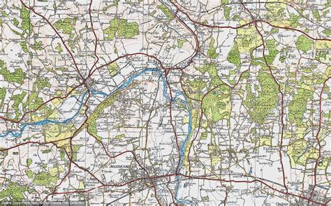 Historic Ordnance Survey Map of Cookham, 1919